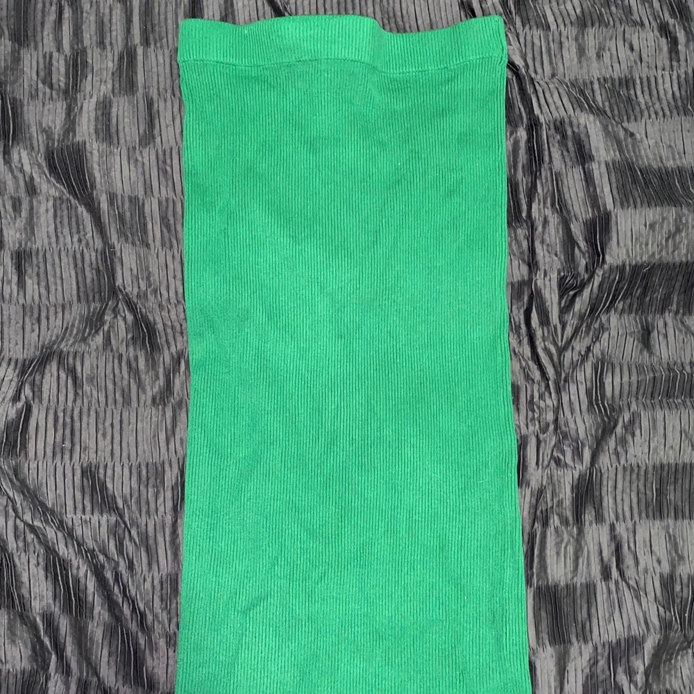 Green Knit maxi skirt